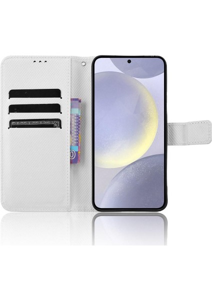 Samsung Galaxy S24 Artı Kapak Kart Tutucu Kickstand Manyetik (Yurt Dışından)