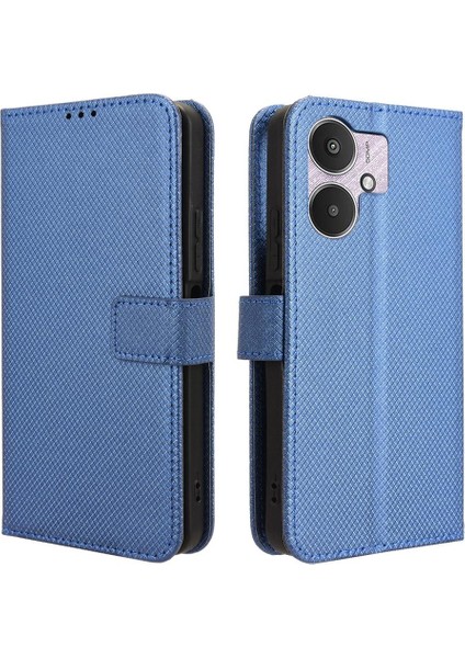 Xiaomi Redmi 13C 5g Kapak Için Kickstand Manyetik Cüzdan Kart Tutucu (Yurt Dışından)