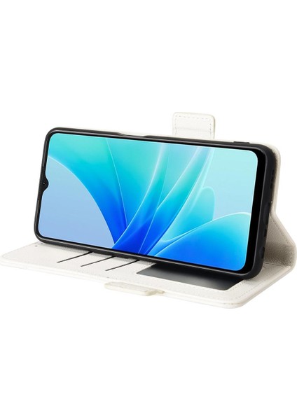 Oppo Için Kılıf A57 4G/A77 4G/A77S Kart Yuvaları Tutucu Manyetik Yan Toka Pu (Yurt Dışından)