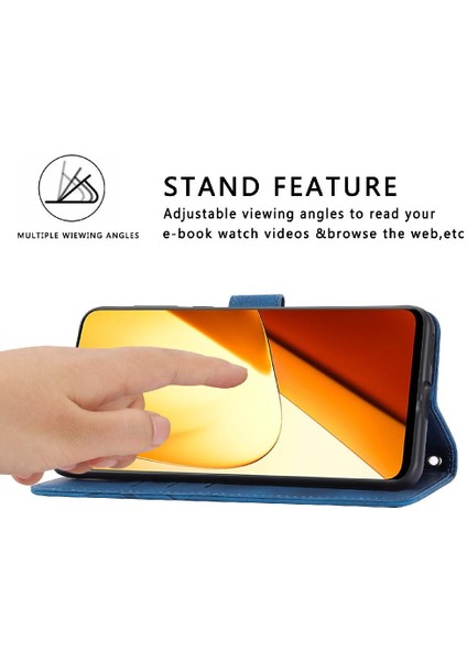 Huawei Mate 60 Pro Için Filp Durumda El Cüzdan Bilek Kayışı Kickstand Kredi (Yurt Dışından)