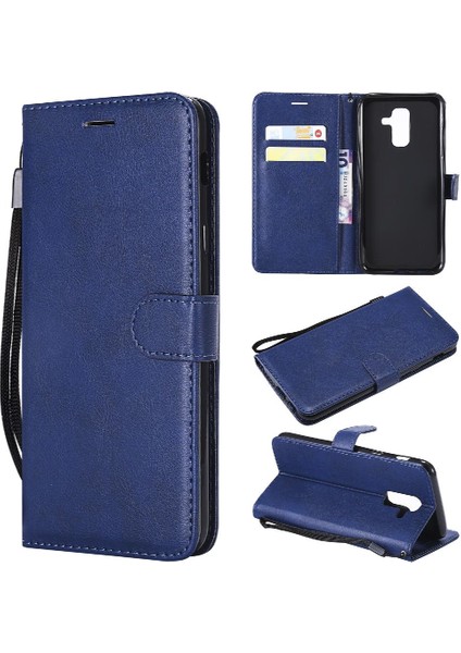 Samsung Galaxy A6 Artı 2018 Yüksek Kaliteli Deri Iş Için Flip Case (Yurt Dışından)