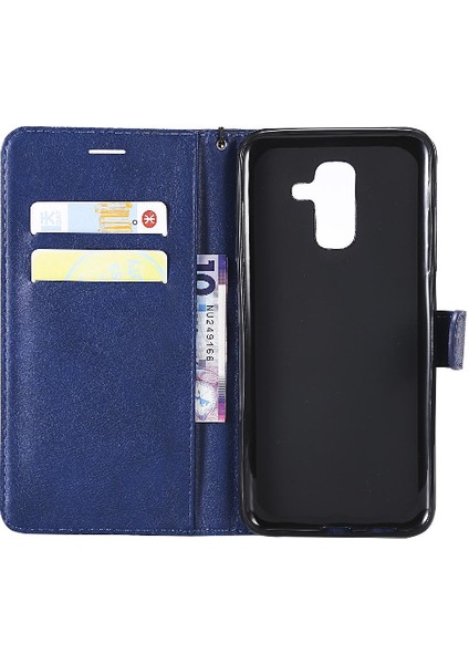 Samsung Galaxy A6 Artı 2018 Yüksek Kaliteli Deri Iş Için Flip Case (Yurt Dışından)
