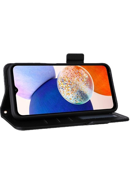 Samsung Galaxy A15 4g/5g Pu Deri Kart Yuvaları Tutucu Yan Toka (Yurt Dışından)