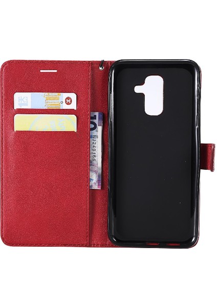 Samsung Galaxy A6 Artı 2018 Yüksek Kaliteli Deri Iş Için Flip Case (Yurt Dışından)