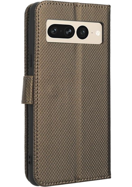 Google Piksel 7 Pro Kapak Için Kılıf Kickstand Manyetik Cüzdan Kart Tutucu (Yurt Dışından)