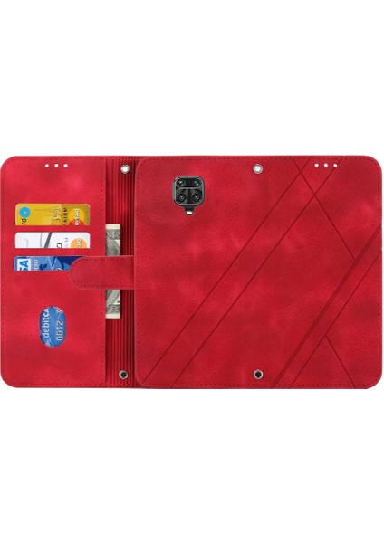 Xiaomi Redmi Not 9 Için Filp Durumda Pro Max Bilek Kayışı Kredi Kartı Tutucu (Yurt Dışından)