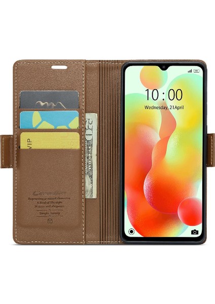 Xiaomi Redmi 12C Darbeye Durumda Cüzdan Durumda Kickstand (Yurt Dışından) modelleri