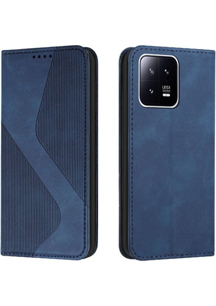 Xiaomi 13 Için Kılıf Manyetik Cüzdan Kickstand Kart Yuvaları Tutucu Pu Deri (Yurt Dışından)