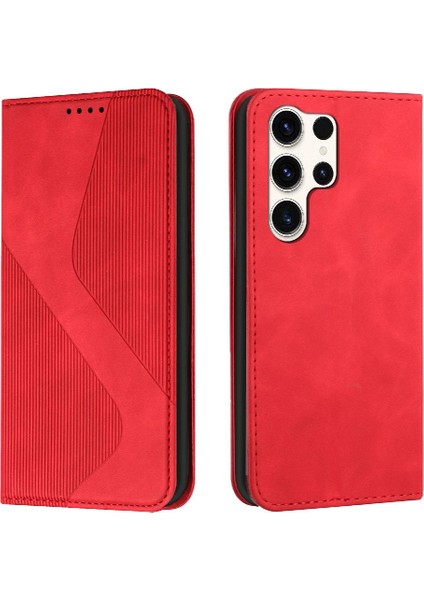 Samsung Galaxy S24 Ultra Kart Yuvaları Tutucu Pu Deri Cüzdan Flip (Yurt Dışından)
