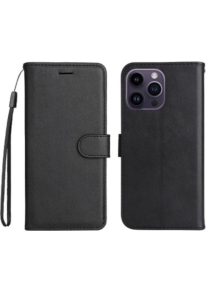 Iphone 15 Için Flip Case Pro Max Iş Cüzdan Telefon Kılıfı Yüksek Kalite (Yurt Dışından)