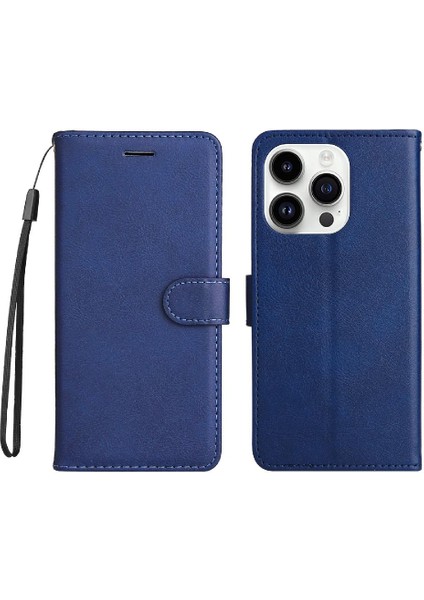 Iphone 15 Pro Için Flip Case Yüksek Kaliteli Deri Iş Cüzdan Telefon (Yurt Dışından)