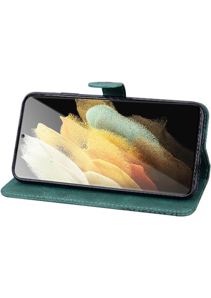 Kart Yuvası Standı Kickstand Büyük ile Samsung Galaxy S23 Ultra Için Kılıf (Yurt Dışından)
