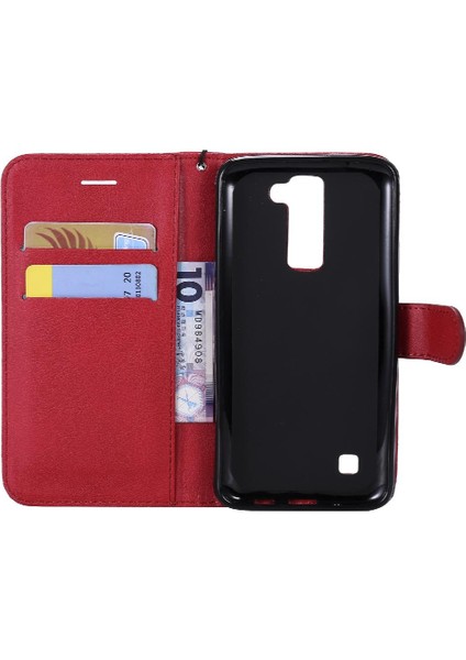 Lg K7 Için Flip Case/k8 Klasik Düz Renk Kart ile Yüksek Kaliteli Deri (Yurt Dışından) indirimleri