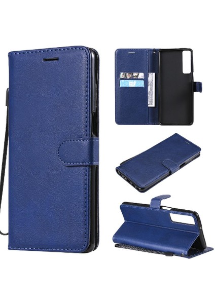 Lg Stylo 7 4g/5g Için Flip Case Yüksek Kalite Deri Kart Yuvası ile Klasik (Yurt Dışından)