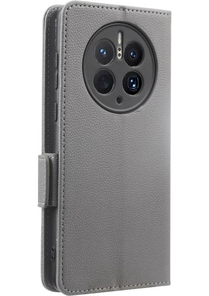 Huawei Mate 50 Pro Için Kılıf Pu Deri Kart Yuvaları Tutucu Yan Toka (Yurt Dışından)