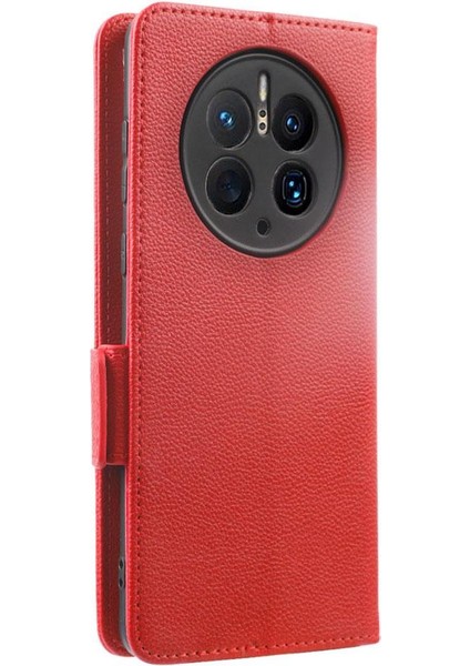 Huawei Mate 50 Pro Için Kılıf Pu Deri Kart Yuvaları Tutucu Yan Toka (Yurt Dışından)