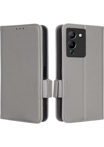 Infinix Not 12 G96 Kart Yuvaları Için Kılıf Tutucu Cüzdan Manyetik Pu Deri (Yurt Dışından)