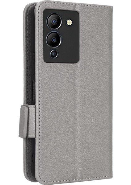 Infinix Not 12 G96 Kart Yuvaları Için Kılıf Tutucu Cüzdan Manyetik Pu Deri (Yurt Dışından)
