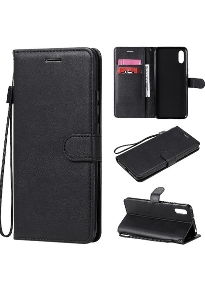 Xiaomi Redmi 9A Için Flip Case Yüksek Kalite Deri Iş Cüzdan Telefon (Yurt Dışından)