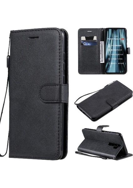 Xiaomi Redmi Not 8 Pro Için Flip Case Klasik Düz Renk Iş Cüzdan (Yurt Dışından)