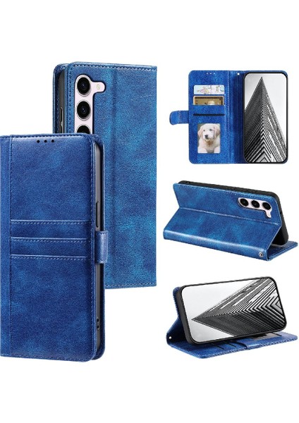 Samsung Galaxy S23 Artı Kickstand Pu Deri Cüzdan 6 Kart Için Flip Case (Yurt Dışından)