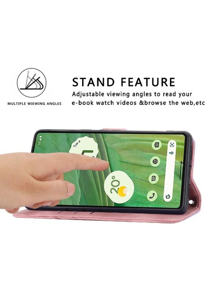 Google Pixel 7 Pro Kickstand Tam Koruma Anti Scratch Pu Için Filp Durumda (Yurt Dışından)