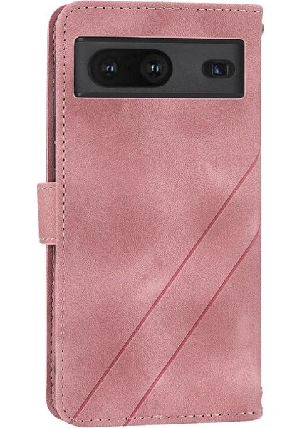 Google Pixel 7 Pro Kickstand Tam Koruma Anti Scratch Pu Için Filp Durumda (Yurt Dışından)