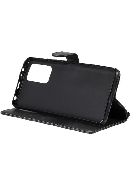 Xiaomi Redmi Not 10 Pro Için Flip Case Klasik Katı Renk Kart Yuvası ile (Yurt Dışından)