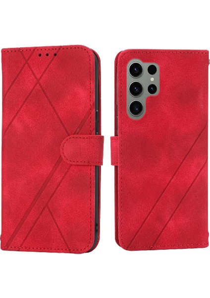 Samsung Galaxy S24 Ultra Kredi Kartı Tutucu Için Kickstand Durumda Tam (Yurt Dışından)