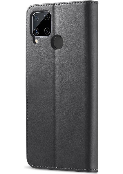 Realme C15/C12/C25 Kart Yuvaları Cüzdan Buzağı Doku Yatay Için Kılıf (Yurt Dışından) fiyatları