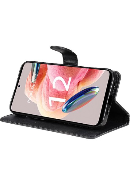 Xiaomi Redmi Not 12 Için Flip Case 4g Iş Cüzdan Telefon Kılıfı Klasik (Yurt Dışından) fırsatları