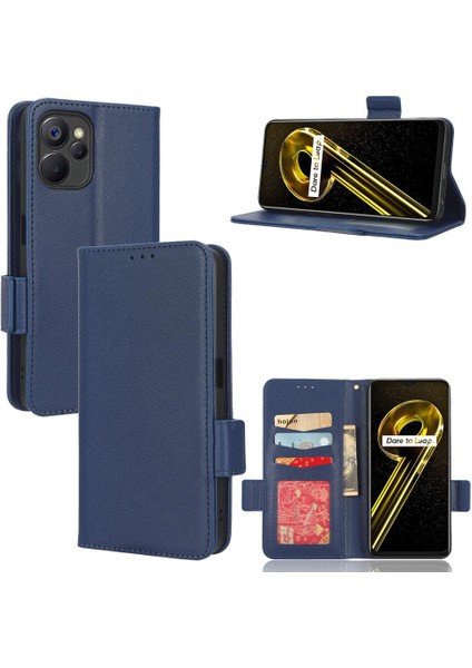 Realme 10 5g Pu Deri Kart Yuvaları Için Kılıf Tutucu Yan Toka Manyetik (Yurt Dışından)