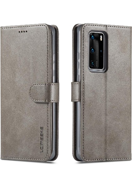 Tutucu ile Huawei P40 Pro Buzağı Doku Yatay Çevir Deri (Yurt Dışından)