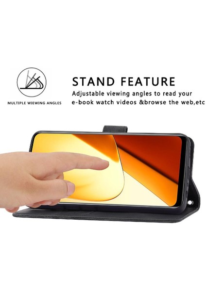 Realme 11 Pro Için Kickstand Durumda Tam Koruma Pu Deri Kayış (Yurt Dışından)