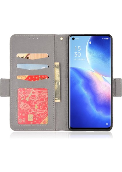 Oppo Oppo 5 Pro Için Kılıf Manyetik Yan Toka Pu Deri Cüzdan Kart Yuvaları (Yurt Dışından) indirimleri