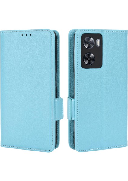 Oppo Için Kılıf A57 4G/A77 4G/A77S Kart Yuvaları Tutucu Manyetik Yan Toka Pu (Yurt Dışından)