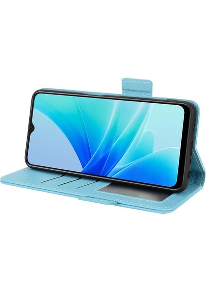 Oppo Için Kılıf A57 4G/A77 4G/A77S Kart Yuvaları Tutucu Manyetik Yan Toka Pu (Yurt Dışından)