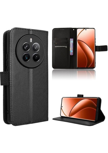 Realme 12 Pro Artı 5g Manyetik Cüzdan Kapak Kart Tutucu Kickstand (Yurt Dışından)