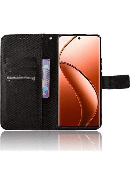Realme 12 Pro Artı 5g Manyetik Cüzdan Kapak Kart Tutucu Kickstand (Yurt Dışından)