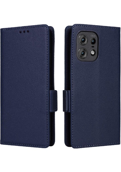 Motorola Moto Kenar 50 Pro Için Kılıf Manyetik Cüzdan Kart Yuvaları Tutucu Yan (Yurt Dışından)