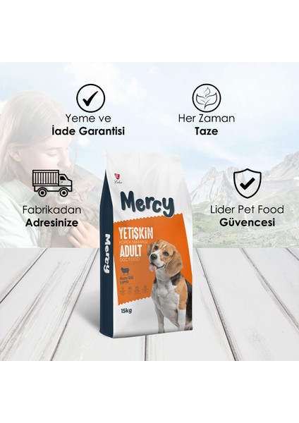 Kuzu Etli Yetişkin Köpek Maması 15 Kg