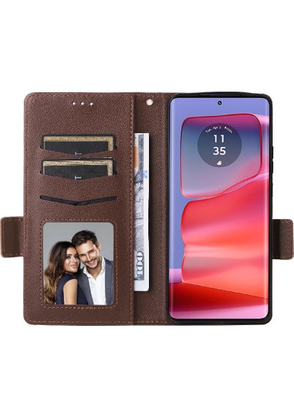 Motorola Moto Kenar 50 Pro Için Kılıf Manyetik Cüzdan Kart Yuvaları Tutucu Yan (Yurt Dışından) fırsatları