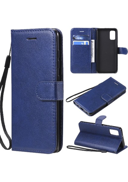 Samsung Galaxy Flip Yüksek Kaliteli Deri Klasik Düz Renk Için Flip Case (Yurt Dışından)