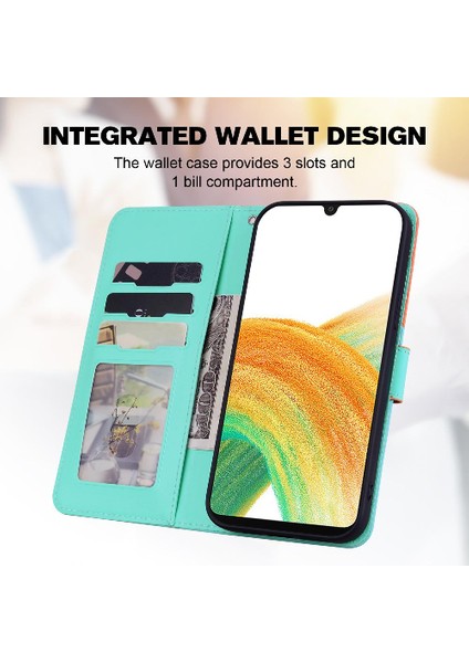 Samsung Galaxy A33 5g Için Kılıf Cüzdan Kapak Çevirin Kılıf Darbeye (Yurt Dışından)