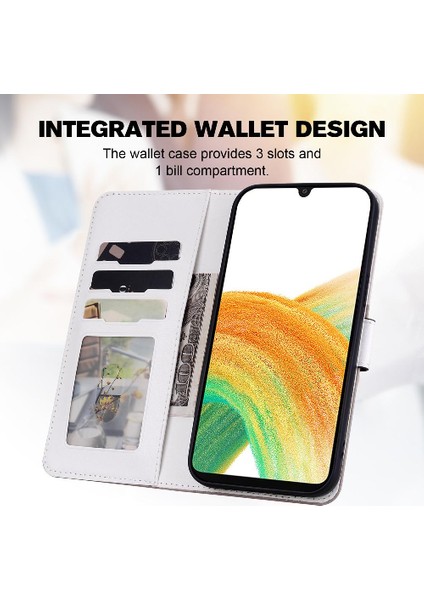 Samsung Galaxy A33 5g Için Kılıf Cüzdan Kapak Çevirin Kılıf Darbeye (Yurt Dışından)