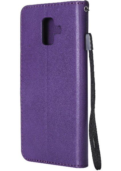 Samsung Galaxy A6 Için Flip Case 2018 Yüksek Kaliteli Deri Iş Cüzdan (Yurt Dışından)