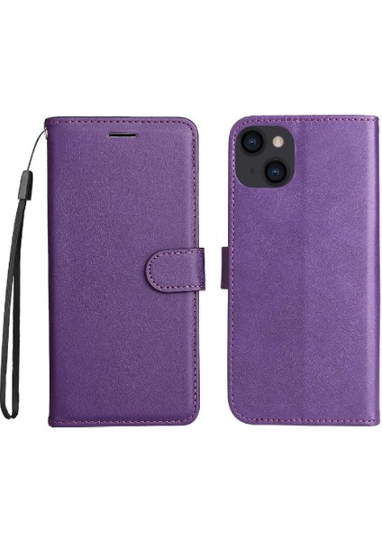 Kart Yuvası ile iphone 14 Için Flip Case Artı Yüksek Kaliteli Deri Klasik (Yurt Dışından)