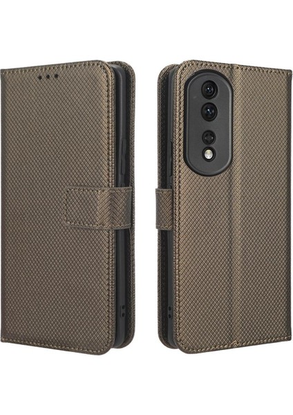 Onur Için Kılıf 80 Pro 5g Manyetik Cüzdan Kapak Kart Tutucu Kickstand (Yurt Dışından)