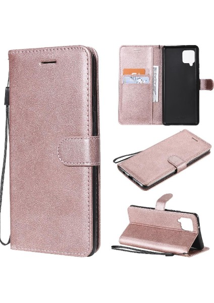 Samsung Galaxy Flip 5g Klasik Düz Renk Iş Cüzdan Için Flip Case (Yurt Dışından)