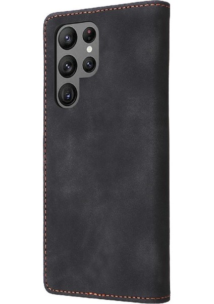 Samsung Galaxy S23 Için Flip Case Ultra Kapak Kapak Basit Iş Cüzdan (Yurt Dışından)